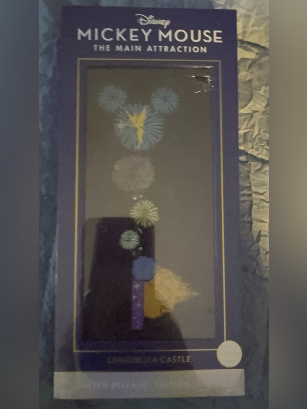 Tinker Belle Disney Collectible-key Castle- Purple & Gold Walt Disney World 50th